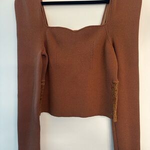 Callahan Brown Knit Women's Long Sleeve